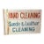 Vintage Hand Painted Hand Cleaning Suede Leather Cleaning Flange Sign For Sale
