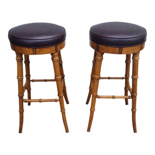 Bamboo Stools - a Pair For Sale