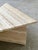 Stone Large Italian Brutalist Geometric Travertine Coffee Tables from Up & Up, Set of 2 For Sale - Image 7 of 16