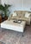 Transitional Hide Upholstered Cocktail Ottoman For Sale - Image 3 of 3