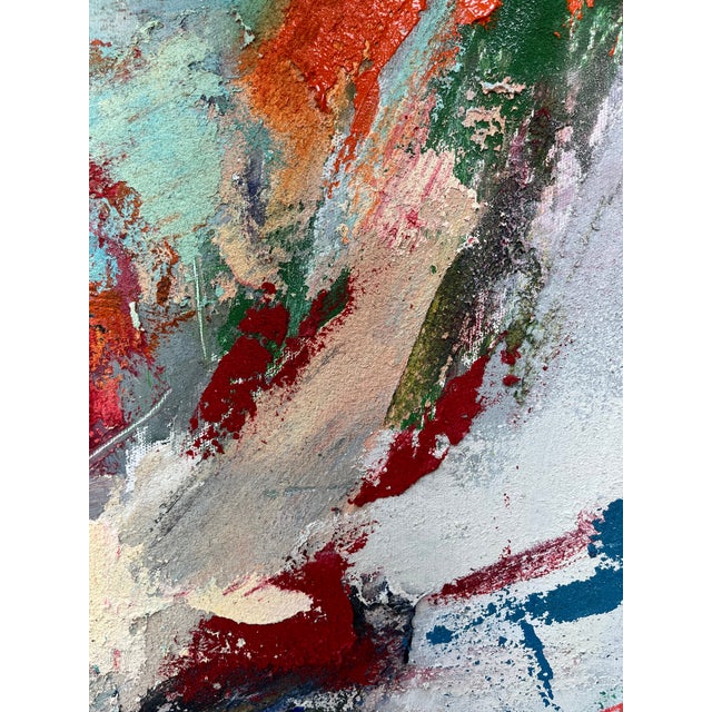 Contemporary Abstract Expressionist Portrait Original Oil Painting For Sale - Image 9 of 12