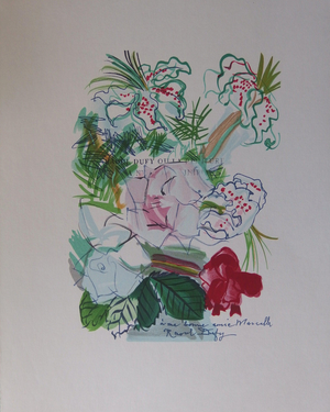 Raoul Dufy, Colorful Bouquet, Lithograph