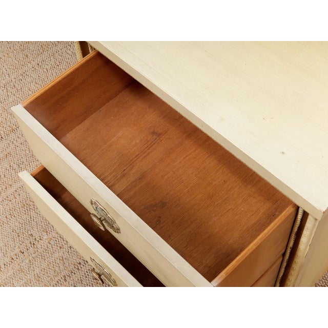 Mid 20th Century Double Drawer Flower Drawer Pull Table For Sale - Image 11 of 12
