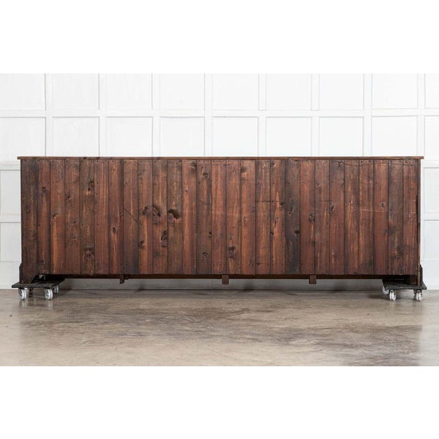 English Mahogany and Pine Shop Counter, 1890s For Sale - Image 16 of 17