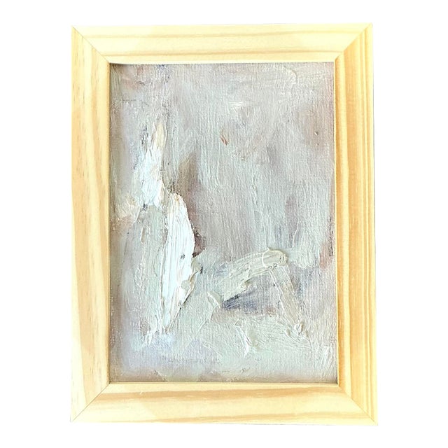 Vintage Original Abstract Oil on Board For Sale