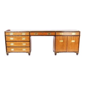 Campaign Style Desk or Credenza