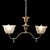 This antique two-arm chandelier, dating to approximately 1890, is crafted from brass and features an electrified design,...