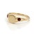 Contemporary Garnet Side Stone Signet Ring | January Birthstone Ring | Minimalist Unisex Signet Ring Us 7 For Sale - Image 3 of 3