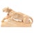 Art Deco Pale Terracotta Ceramic Sculpture of Stylized Pouncing Tiger For Sale - Image 13 of 13