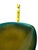 Acid Yellow to Turquoise Blue Enamel Ombré Bowl For Sale - Image 9 of 10
