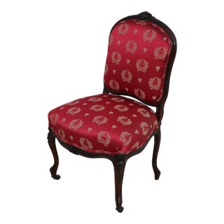 Antique Victorian Rosewood French Style Side Chair For Sale