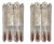Italian Amber Murano Glass Wall Sconces from Mazzega, 1970s, Set of 2 For Sale