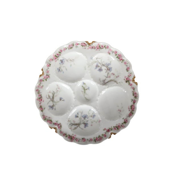 French Antique Haviland & Co. Limoges Oyster Plates - Set of 6 For Sale - Image 3 of 14