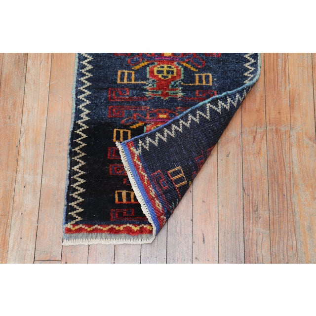 Mid 20th Century Mid 20th Century Mini Turkish Mat Rug For Sale - Image 5 of 6