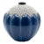 Art Deco Saint-Clément Blue Crackle Spherical Vase Model 712, C. 1930 For Sale