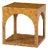 Square Burl Wood Side Table For Sale