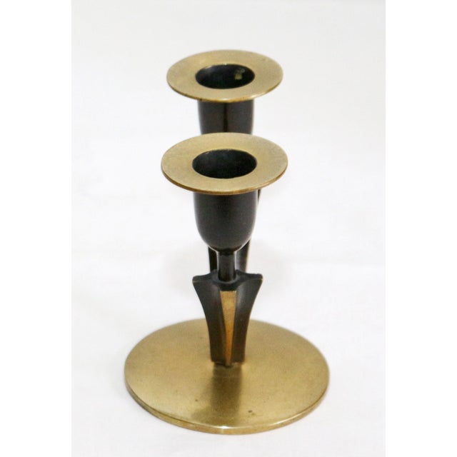 Vintage Bronze Candleholder, 1950s For Sale - Image 4 of 8