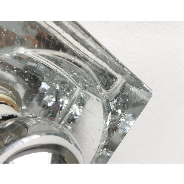 Vintage German Space Age Type 310 Glass Wall Lamps by Ludwig Beilharz for MZ Müller & Zimmer Leuchten, 1970s, Set of 6 For Sale - Image 14 of 18