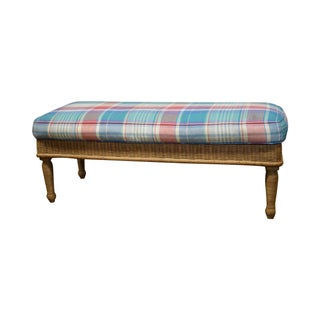 Polo Ralph Lauren Rattan Window Bench For Sale