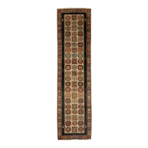 Ivory Fine Hand Knotted Shirvan Runner