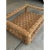 Williams-Sonoma Attributed Woven Seagrass Wicker Coffee Table For Sale In Los Angeles - Image 6 of 11