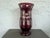 Ruby Red Egermann Bohemian Ruby Cut-to-Clear Engraved Vase – 12.25” For Sale - Image 8 of 12