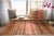 4x6 Multicolor Flat Weave Wool Earthen Banding Striped Modern Carpet Rug For Sale - Image 11 of 11