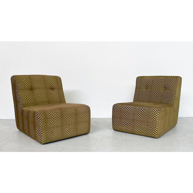 Mid-Century Modern Sofa and Lounge Chairs, Italy, 1970s, Set of 3 For Sale - Image 3 of 6