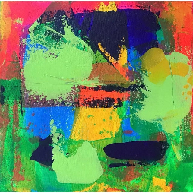 Contemporary “AS060622” Contemporary Abstract Painting on Stretched Canvas For Sale - Image 3 of 6