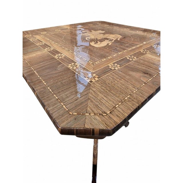 Wood Sorrento Side Table, Italy, 19th Century For Sale - Image 7 of 14