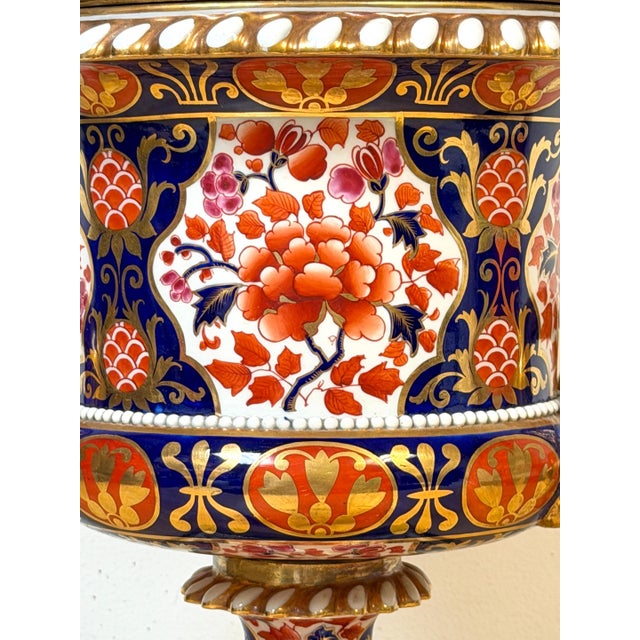 19th C Derby Porcelain, Regency Period, 'Old Imari' Vase now as a Lamp For Sale In West Palm - Image 6 of 18