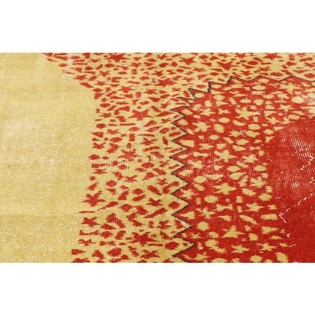 Zeki Muren Vintage Turkish Sivas Rug - 06'06 X 09'11 For Sale - Image 10 of 13