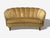 1950s Finnish Modern, Settee, Beige Velvet, Wood, Finland, 1950s For Sale - Image 5 of 14