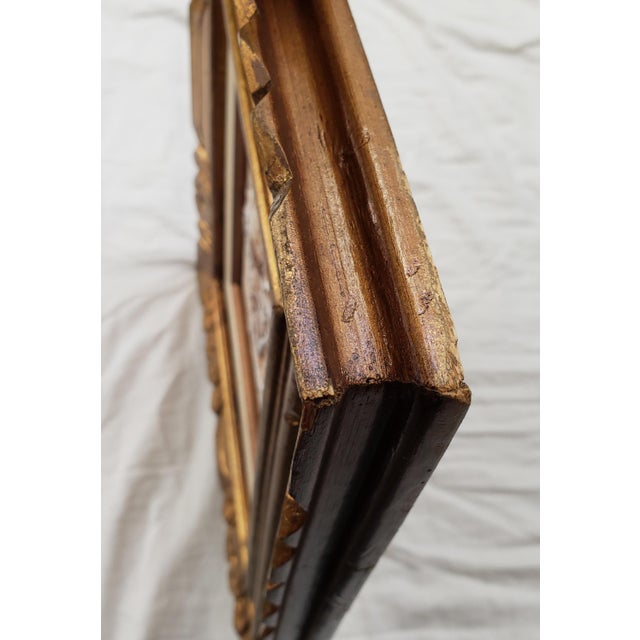 1980s Carole Gerst Katz Textured Floral Art Impasto Oil Painting in Ornate Gold Gilted Wood Frame Signed For Sale - Image 10 of 18