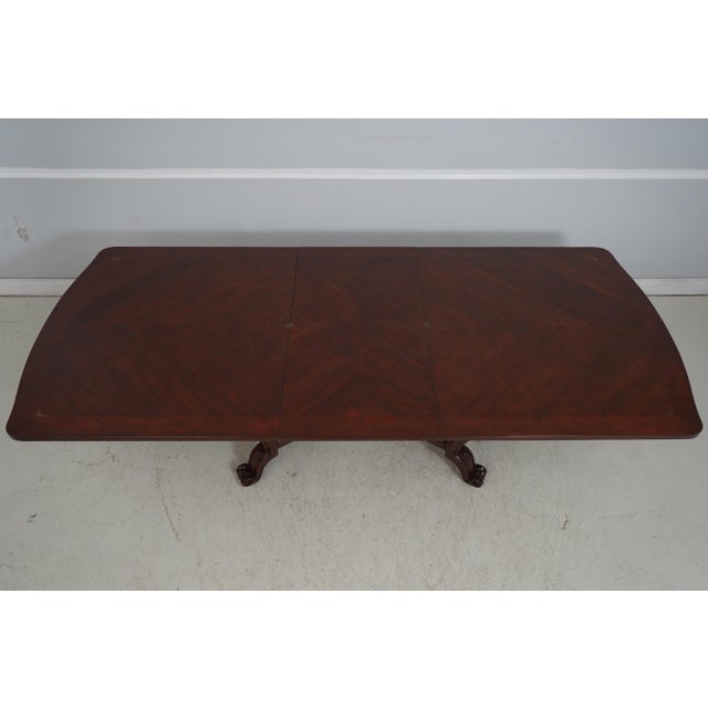 Emanuel Morez Mahogany Brass Inlaid Dining Table For Sale - Image 14 of 18