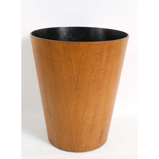 Mid Century Teak Trash Can Made in Japan by Saito Chairish