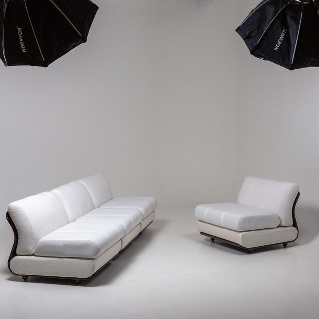 Lounge Chairs in the style of Mario Bellini, Set of 4 For Sale - Image 5 of 10