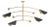 Regina Andrew Eclipse Mobile Chandelier, Blackened Brass and Natural Brass For Sale