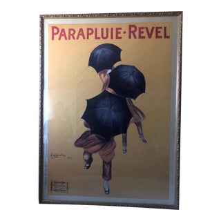 Leonetto Cappiello “Parapluie Revel” Large Framed Antique Poster For Sale
