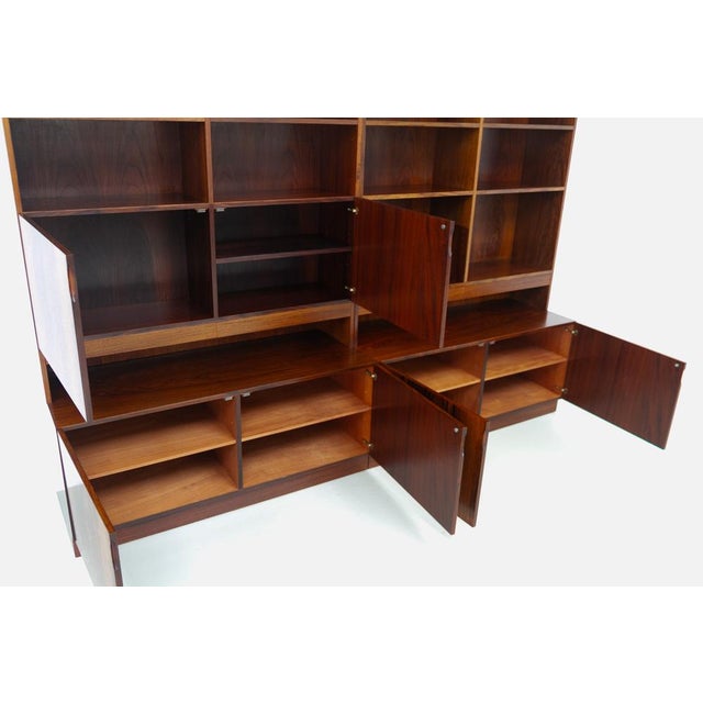 Large Modern Danish Rosewood Bookcase, 1970s For Sale - Image 9 of 18