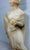 Large Antique Hand Carved Alabaster Stone Lady Woman Sculpture Statue Art Marble For Sale - Image 11 of 16