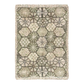 Nazmiyal Collection Geometric Mid Century Modern Scandinavian Marianne Richter Rya Shag Rug For Sale