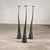 Sculptural Candleholders in Burnished Metal, Italy, 1980s, Set of 3 For Sale - Image 3 of 18