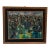 Vintage Signed Remington Dimensional Mixed-Media Cityscape on Board For Sale