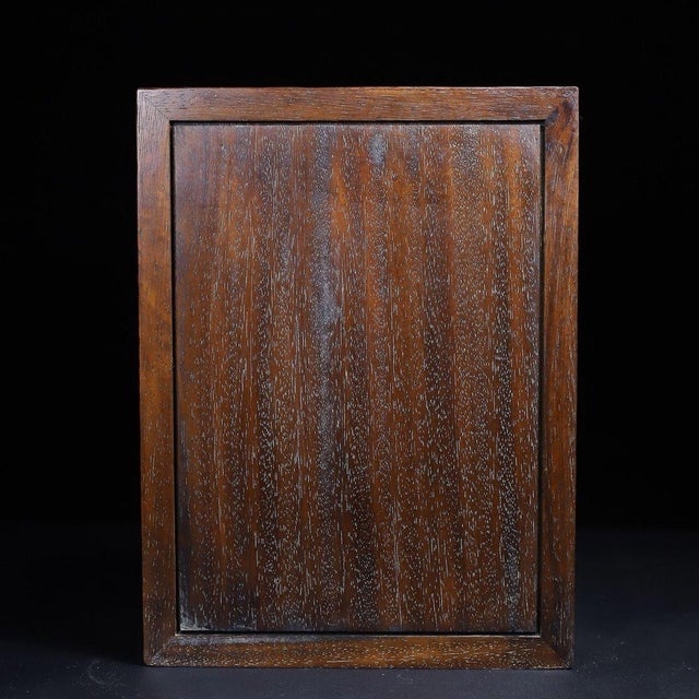 Brown Vintage Chinese Huali Rosewood 6-Drawer Treasure Cabinet / Jewelry Chest For Sale - Image 8 of 9