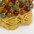 Metal Gucci Carved Metal Bracelet and Ornament, gift box For Sale - Image 7 of 17
