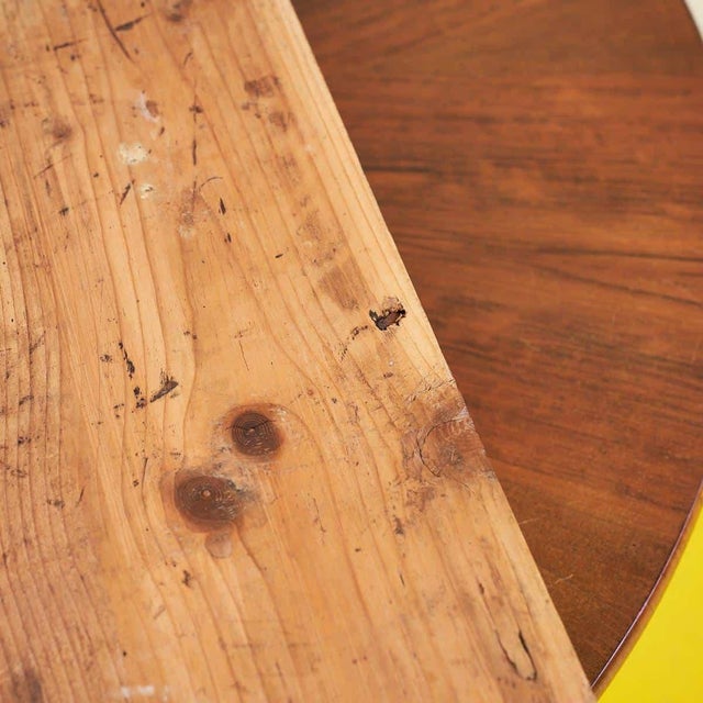 Round Wooden Table with Drawer For Sale - Image 6 of 12