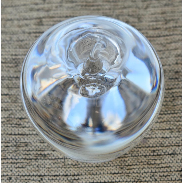 1980s Vintage Steuben Crystal Apple Paperweight For Sale - Image 5 of 13