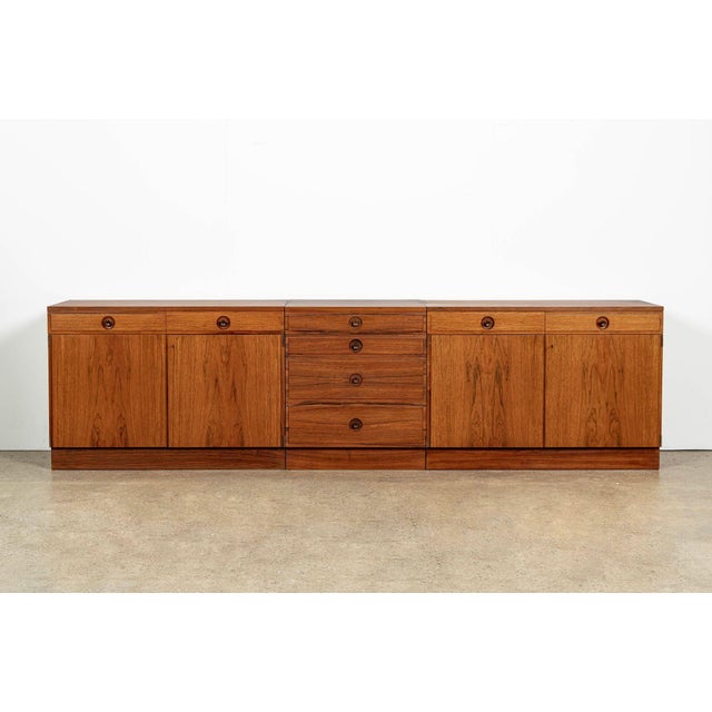 Mid-Century Modern Swedish Rosewood Wall Unit Bookcase by Bertil Fridhagen for Bodafors, 1960s For Sale - Image 15 of 18