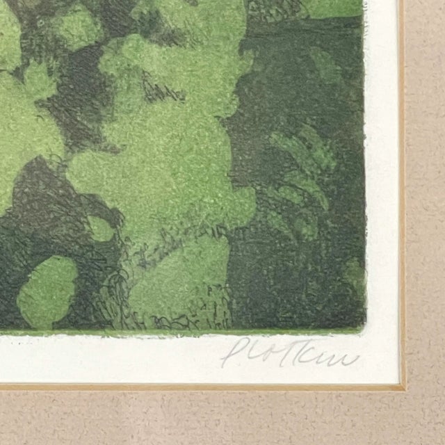 Contemporary Circa 1960 "NJ" Woodcut Print by Linda Plotkin, Framed For Sale - Image 3 of 4